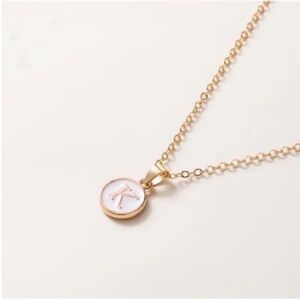 NWOT Gold Initial Letter Necklace